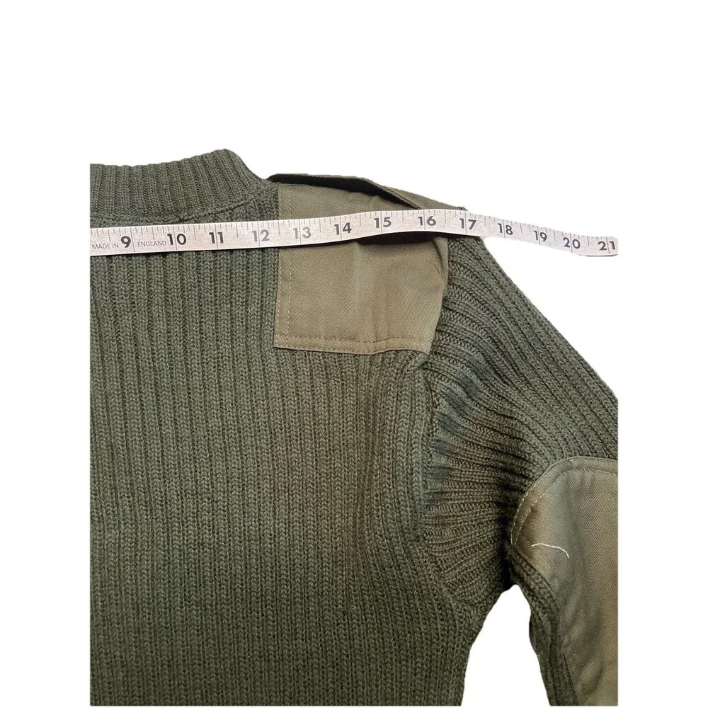 NWT US Military DSCP Sweater Mens 36 Army Green Valor Collection Wool Commando